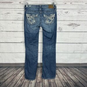 Big Star Jeans Womens 26 Blue Liv Bootcut Long Low Rise Western Rodeo